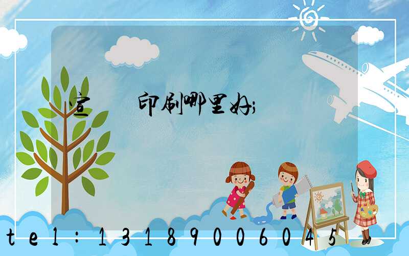 宣傳冊印刷哪里好