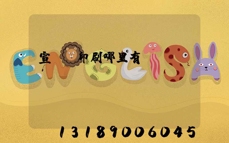 宣傳冊印刷哪里有