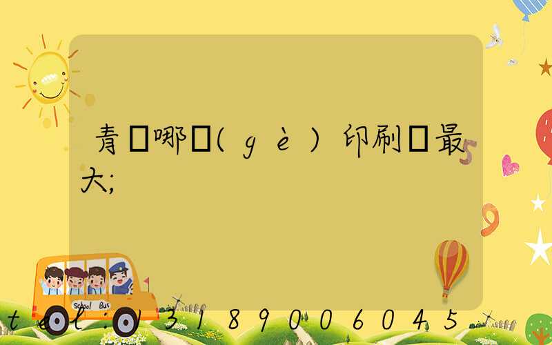 青島哪個(gè)印刷廠最大